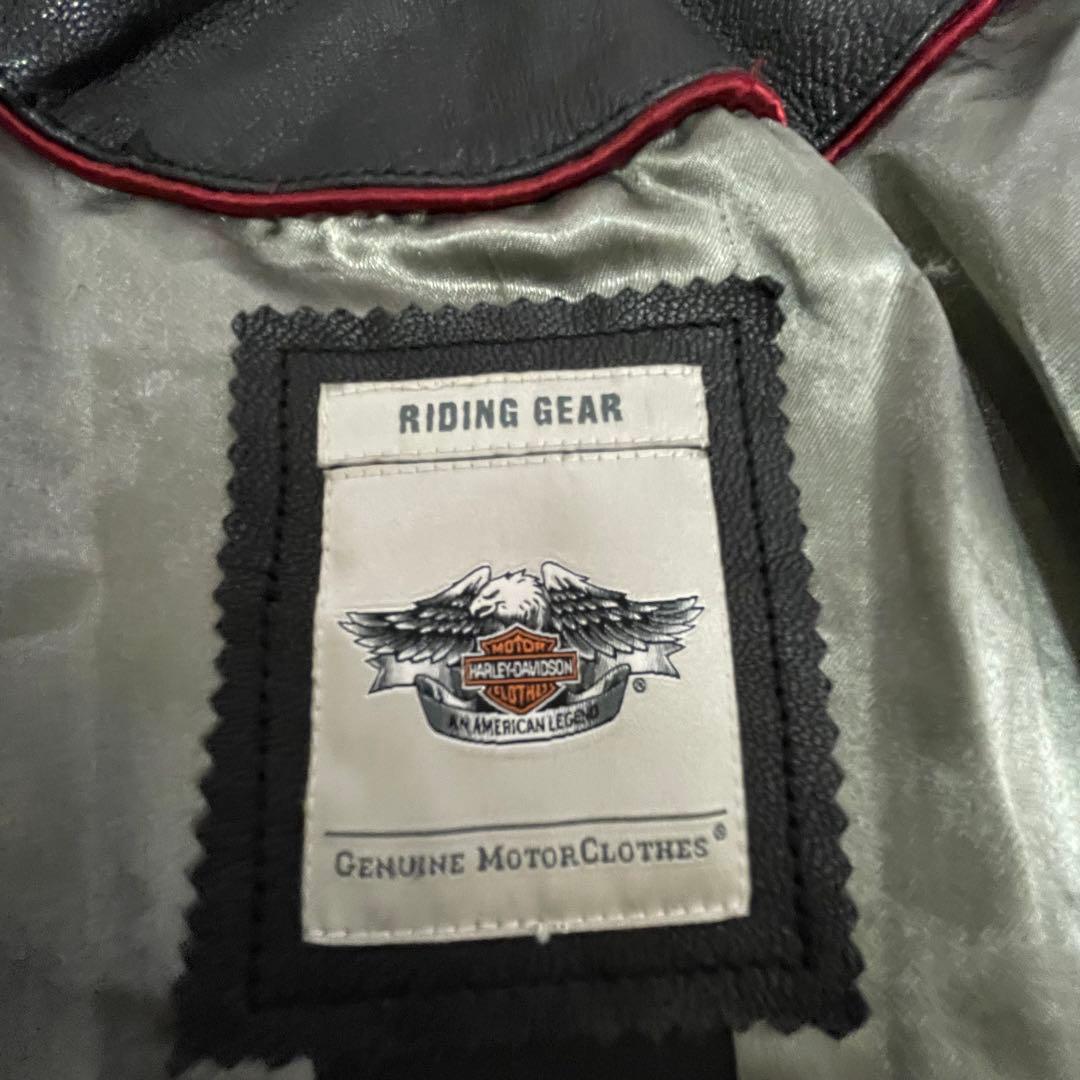 【希少】 ハーレーダビッドソン スタッズ ロゴ 刺繍 ライダース