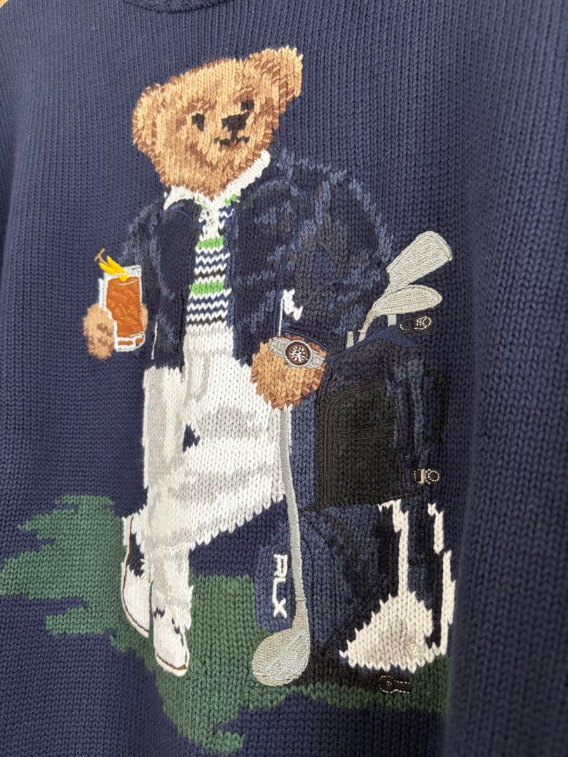 RLX Ralph Lauren クマ刺繍 ニットセーター