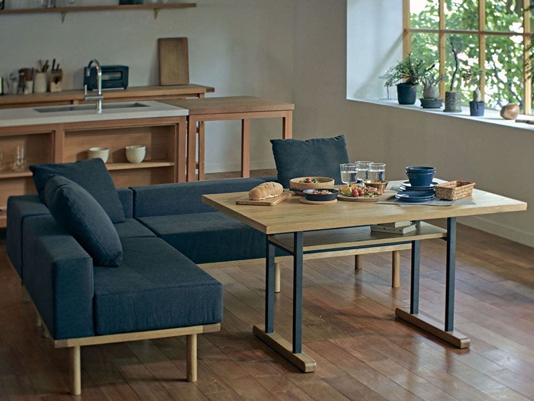 【幅65㎝】カフェ風 ソフィア ダイニングソファ コーナー｜ロータイプ ブラック