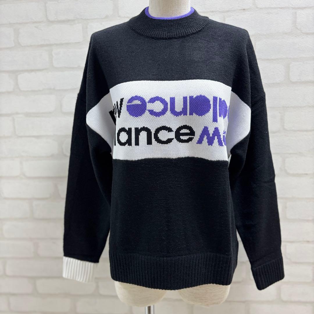 ★美品★ new balance golf ゴルフウェア ブラック セーター