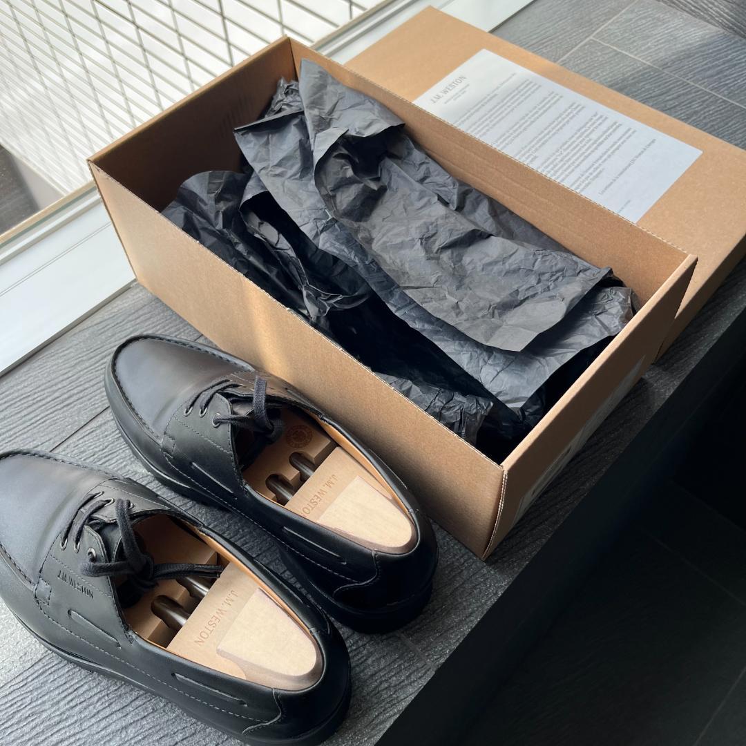 JM Weston #690 ヨット ブラック ソフトカーフ 6/D