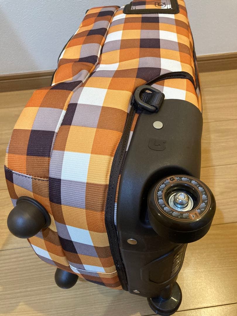 BURTON ローラーパックSS チェック柄 3wayキャリーバッグ　中古品