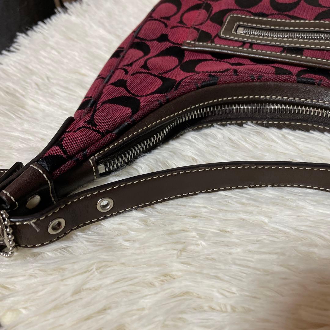 コーチ シグネチャー 柄 ホーボー Y2K ワンショルダー　6045