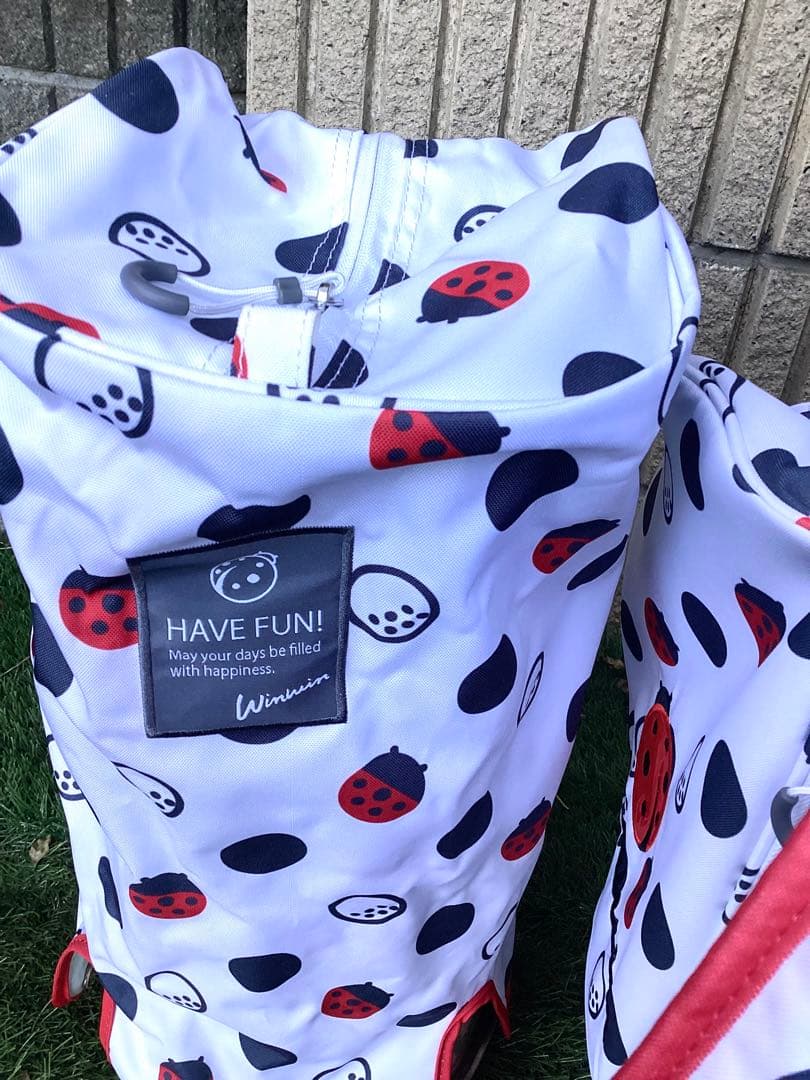 Winwin ウィンウィンスタイル水玉模様スタンドキャディバッグ