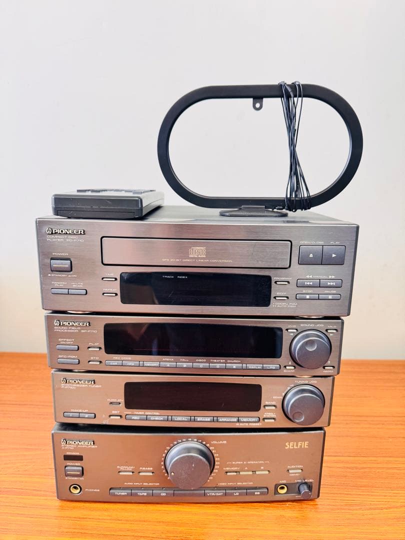 Pioneer ミニコンポ 4点セット A-P710 リモコン付 動作品