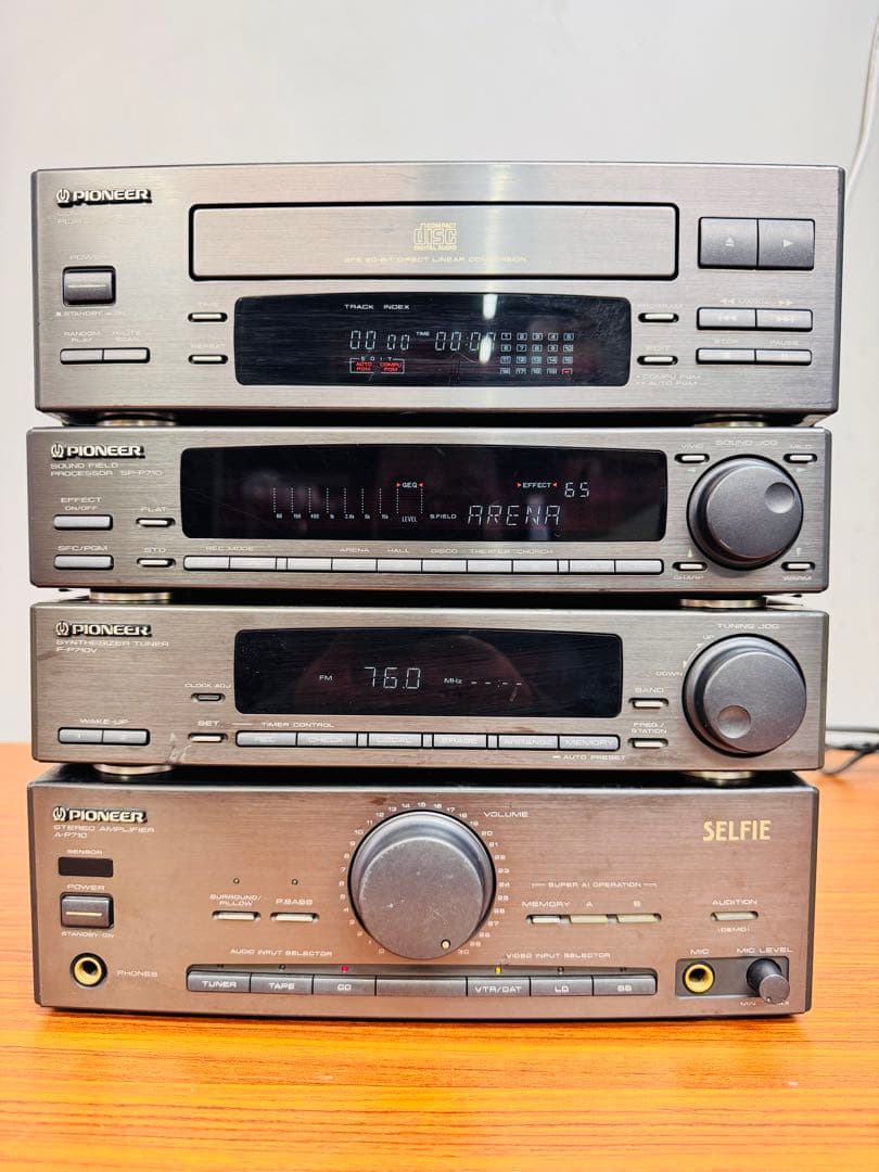 Pioneer ミニコンポ 4点セット A-P710 リモコン付 動作品