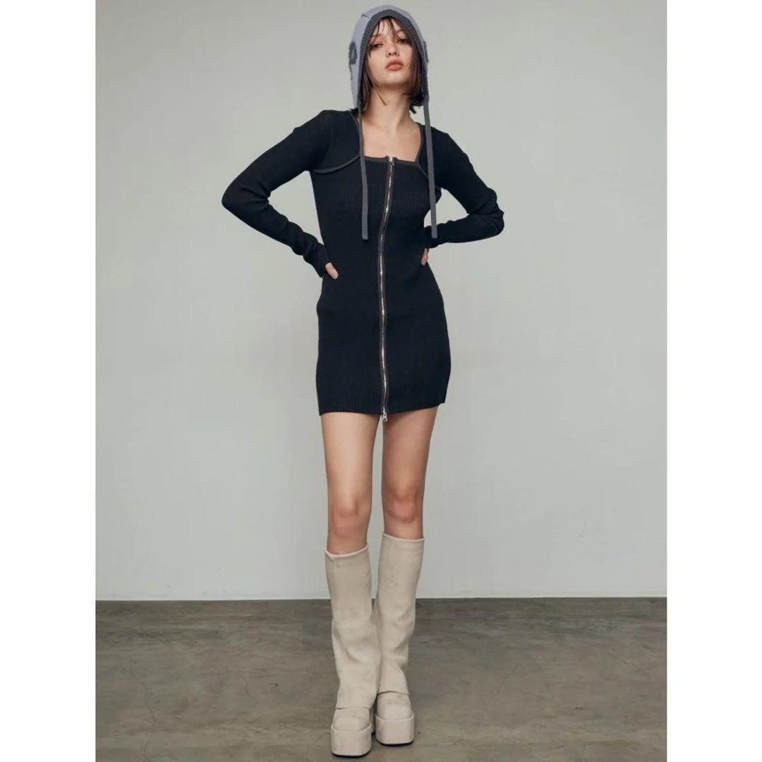 EMODA フレアーカバーフィットブーツ（アイボリー）Mサイズ