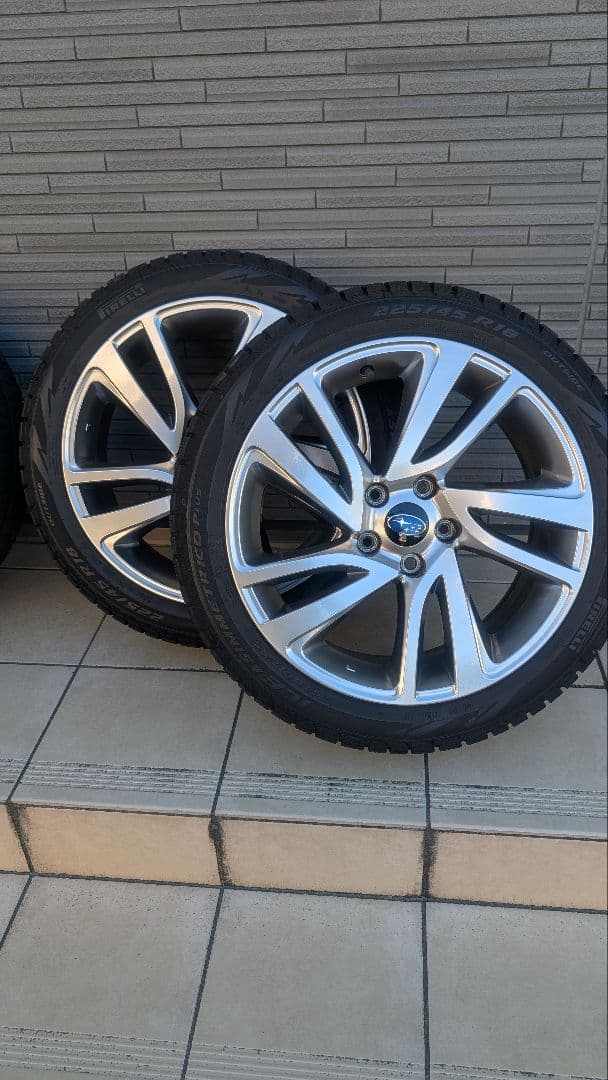 18インチスタッドレス スバル純正 アルミホイールセット 225/45/R18