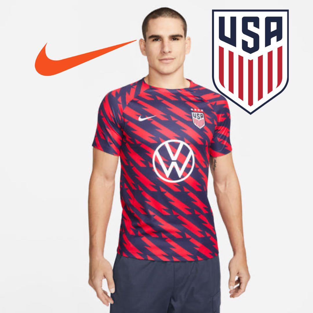 【超レア】　アメリカ代表　トレーニングシャツ　サッカー　ナイキ　ユニフォーム