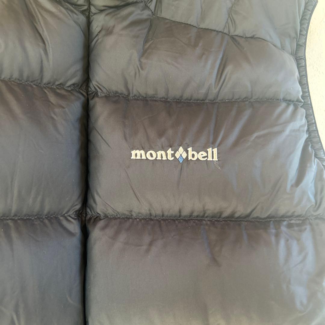 美品希少　旧ロゴ　mont-bell ライトアルパインダウンベスト　ブラック