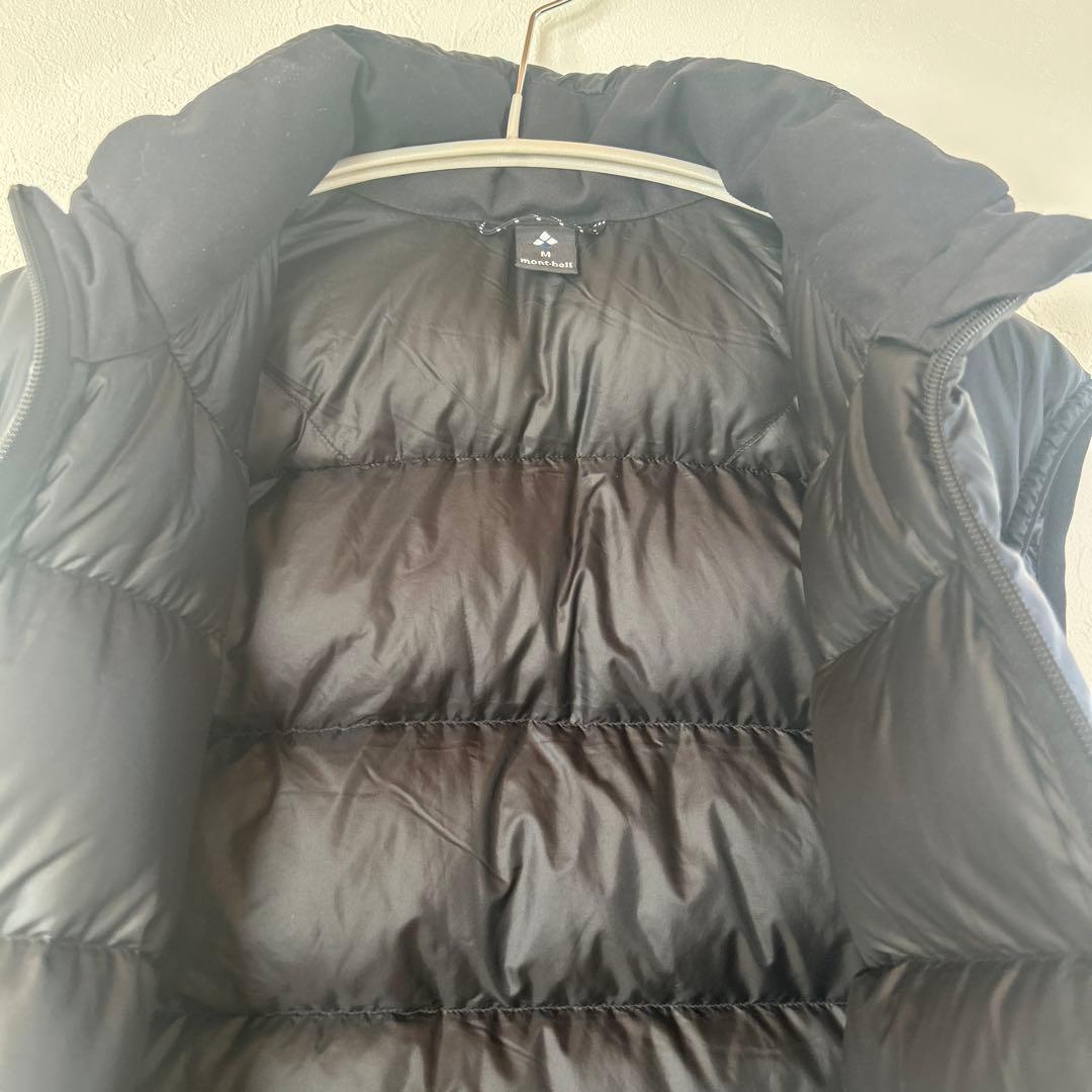 美品希少　旧ロゴ　mont-bell ライトアルパインダウンベスト　ブラック