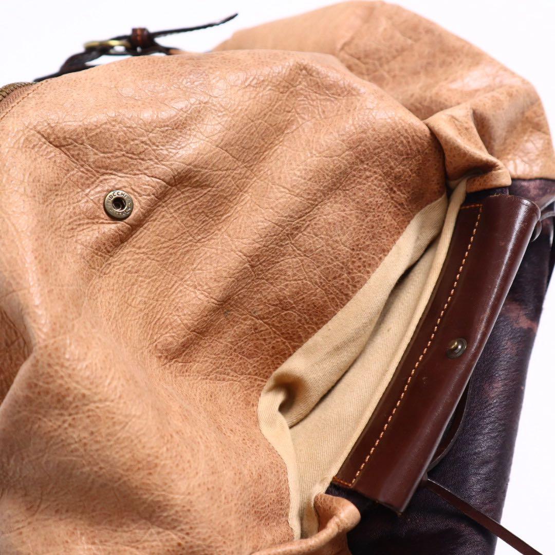 Vintage archive y2k 伊製 ハラコ レザー ショルダーバッグ