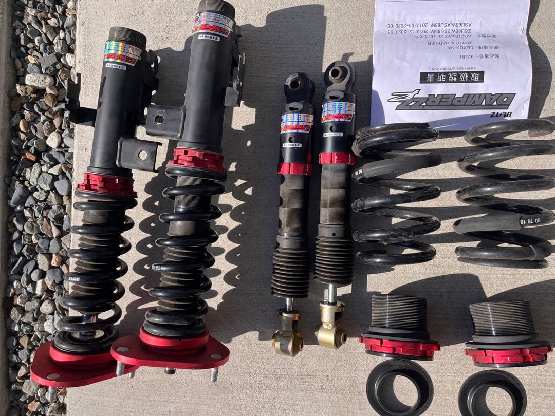 BLITZ車高調　DAMPER ZZ-R 60ハリアー