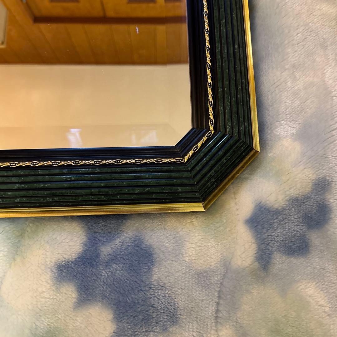 イタリア製　ビンテージ　壁掛け ウォールミラー　810×610