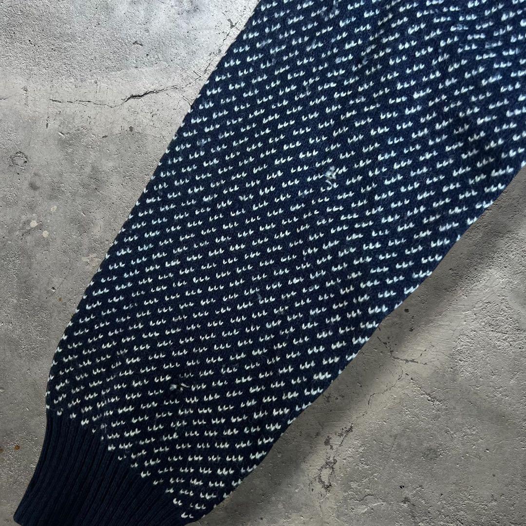 【希少】brooks brothers バーズアイ　ハーフジップニット