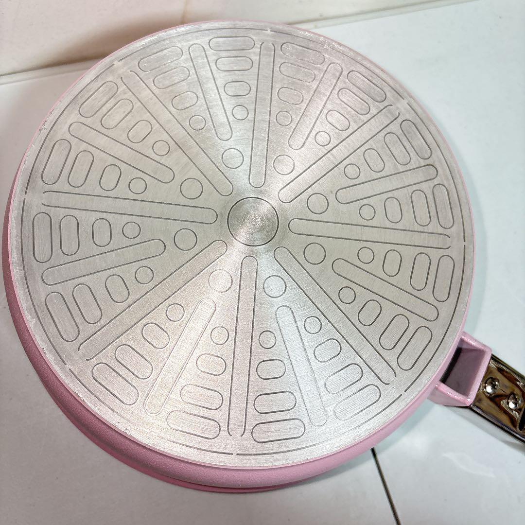 【未使用】アサヒ軽金属 オールパン ピンク 22cm