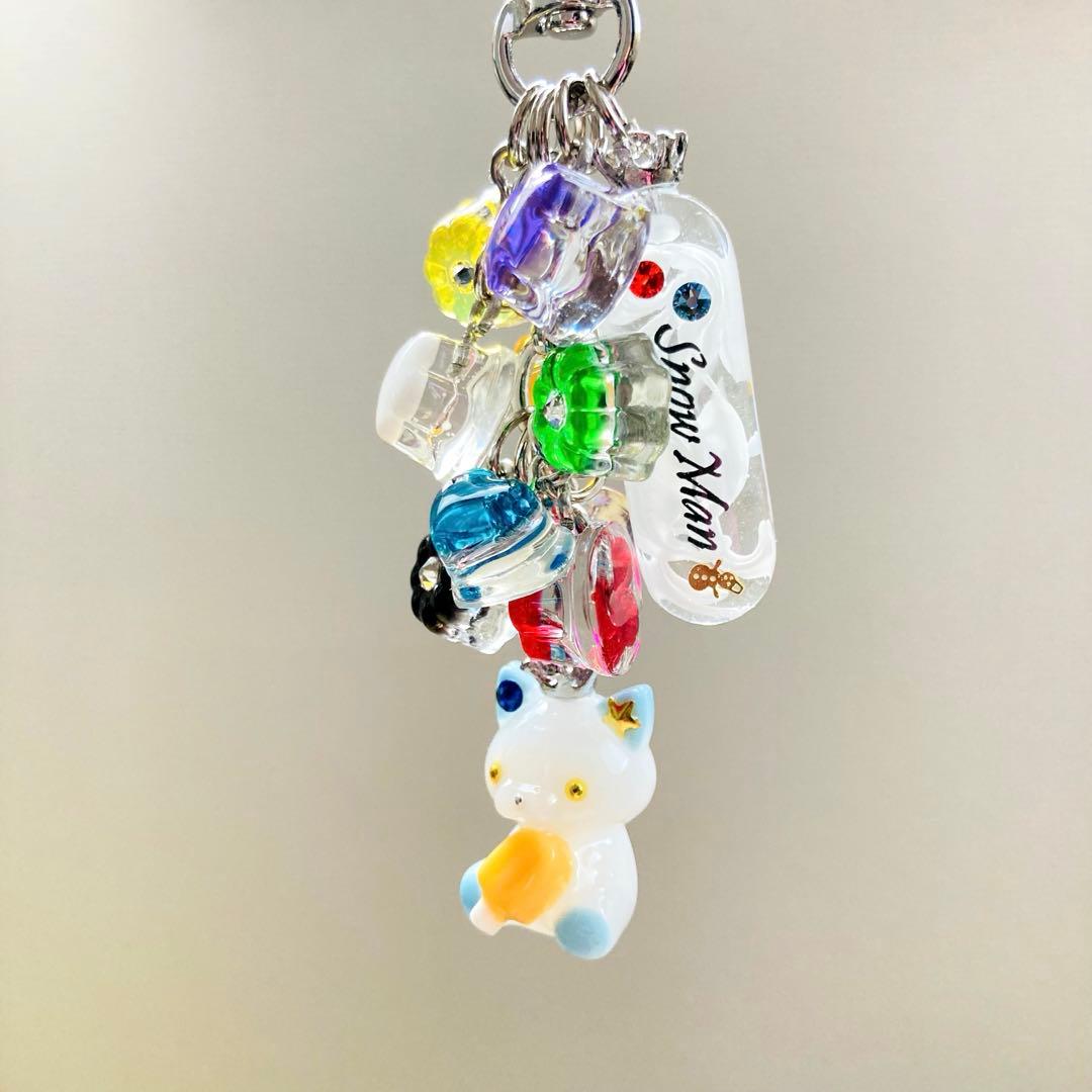 蜜柑ページMan、SixTONES名入れチャームレジンキーホルダー