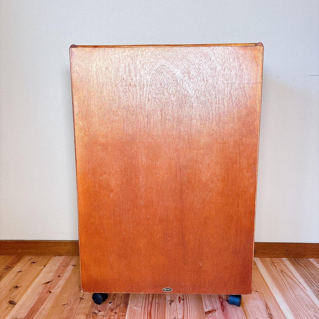 【良品】 カザマ Kazama ラタン 籐 チェスト 4段 キャスター付き