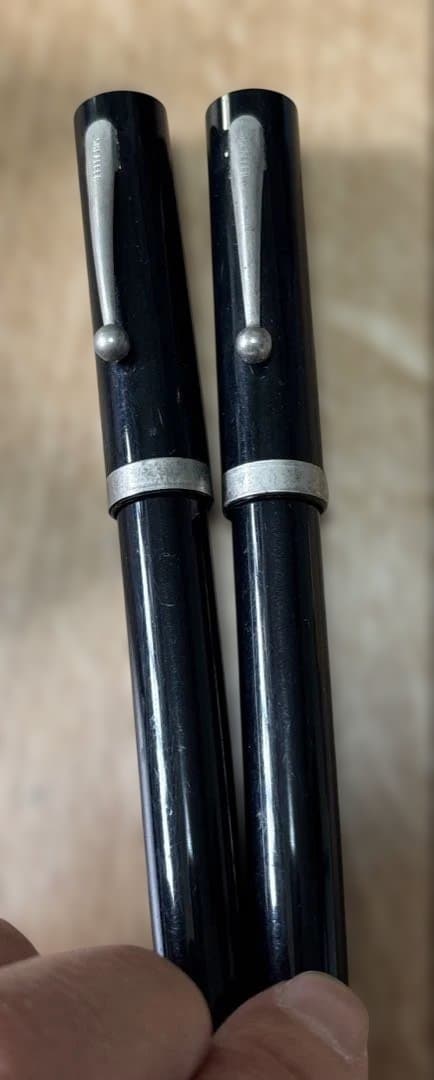 SHEAFFER シェーファー シルバー万年筆 ゴールド14K585 3本セット