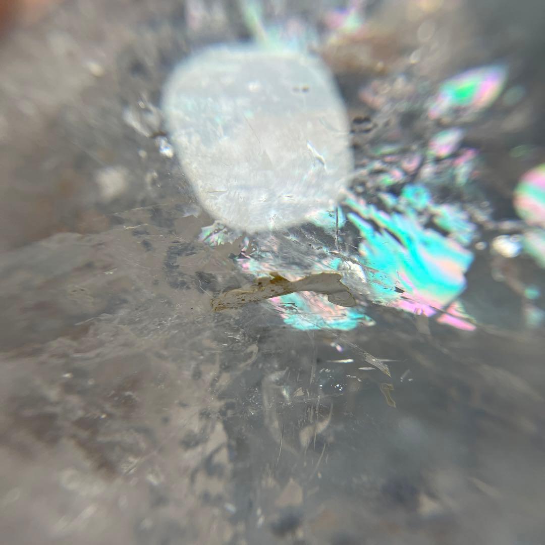 ご予約水晶スフィア　直径92mm 虹ギラギラ　30%off❣️