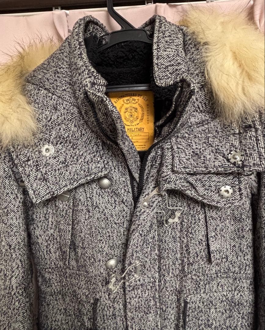 SLY N-3B ミリタリー モッズコート サイズ1 ツイード y2k