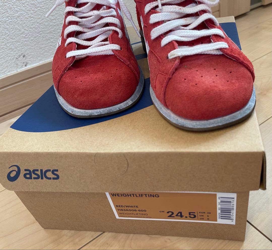 asics/アシックス　ウェイトリフティングシューズ 24.5cm レッド
