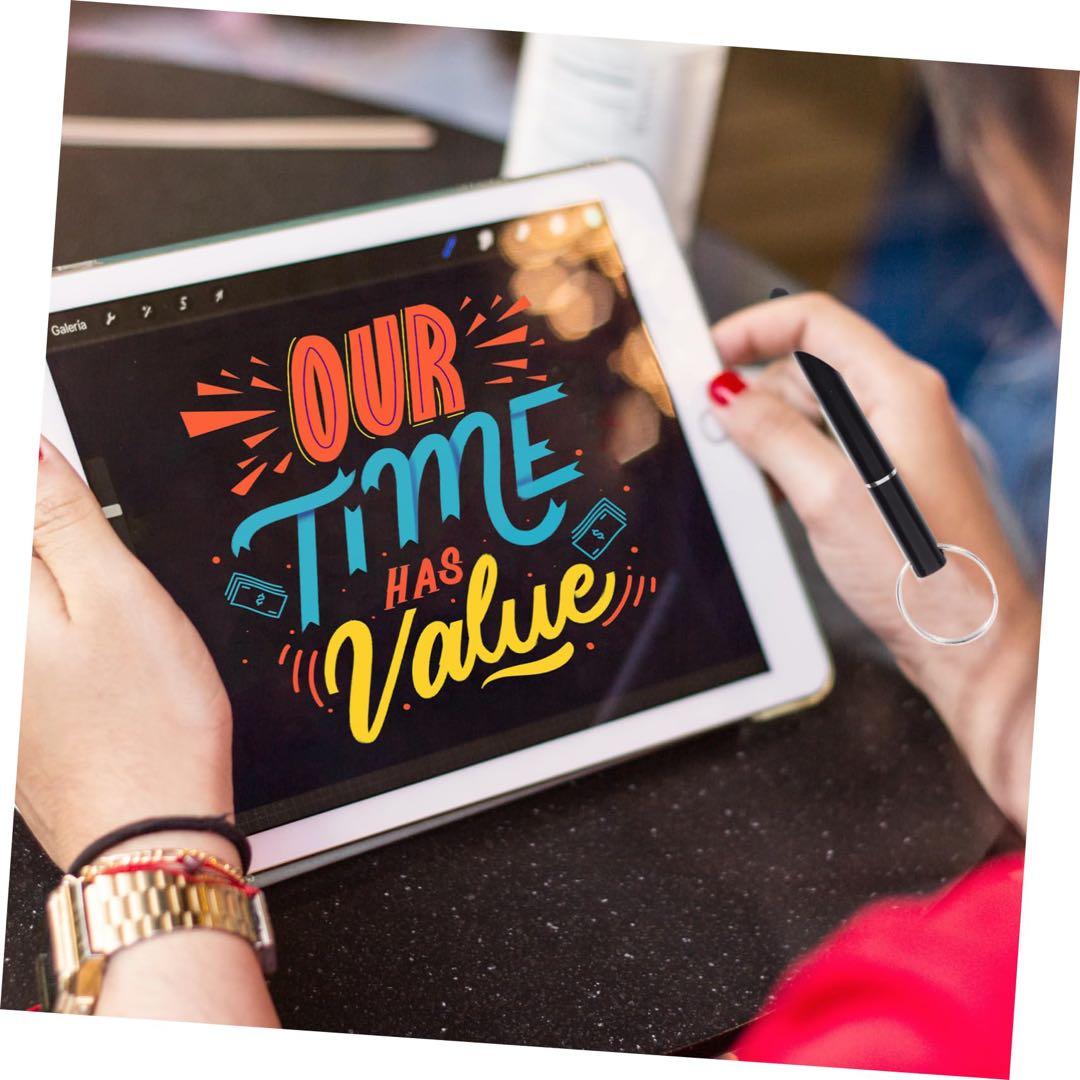 タッチスクリーンボールペン6本セットスクリーンペンキーホルダー