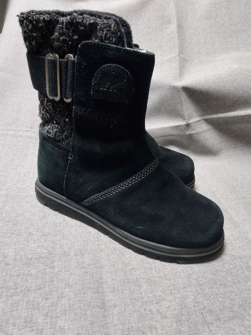 25cm【美品】SOREL ソレル ライリー スノーブーツ ブラック