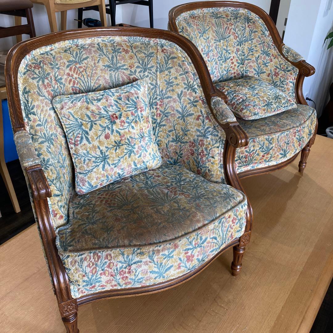 アームチェア　1人掛け　ソファ　② used品