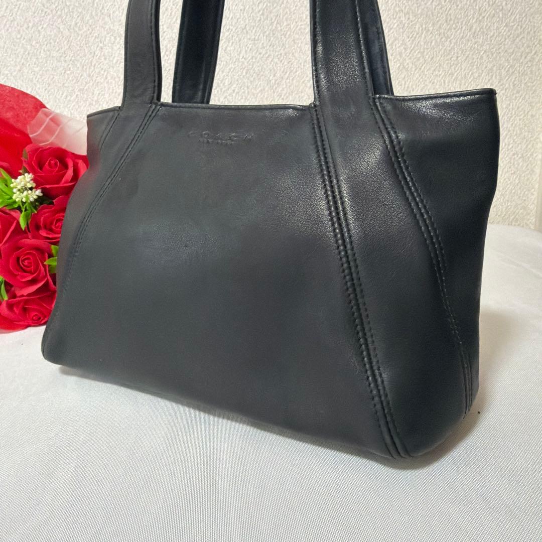 バッグ RARE OLD COACH 4187 BLACK LEATHER BAG