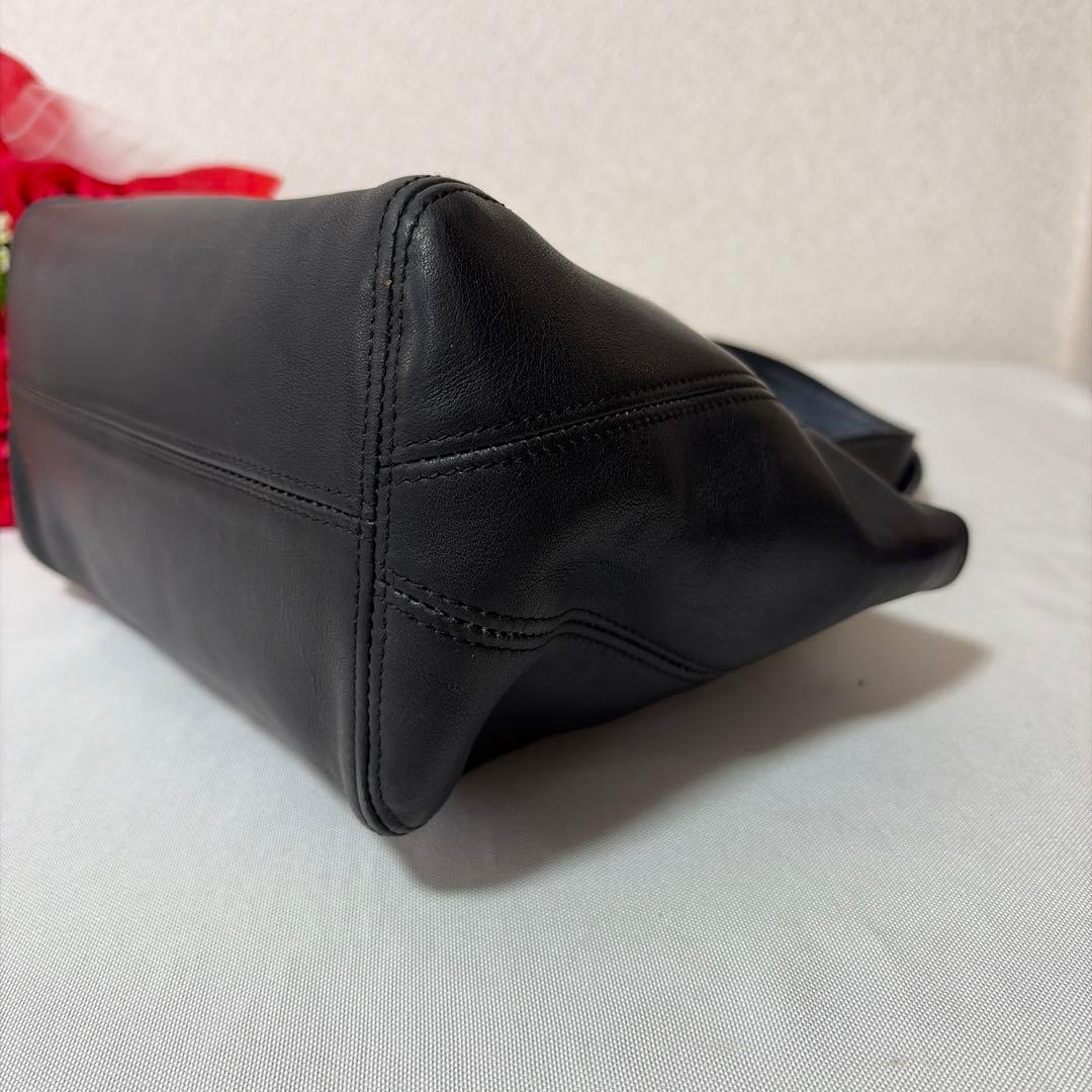 バッグ RARE OLD COACH 4187 BLACK LEATHER BAG