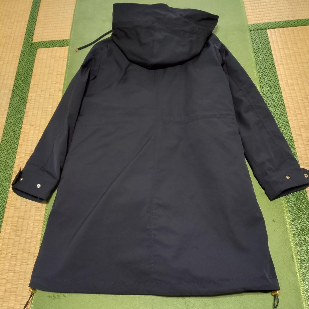 INDIVI インディヴィ ライナー付コート 撥水加工 黒 ブラック 05 XS