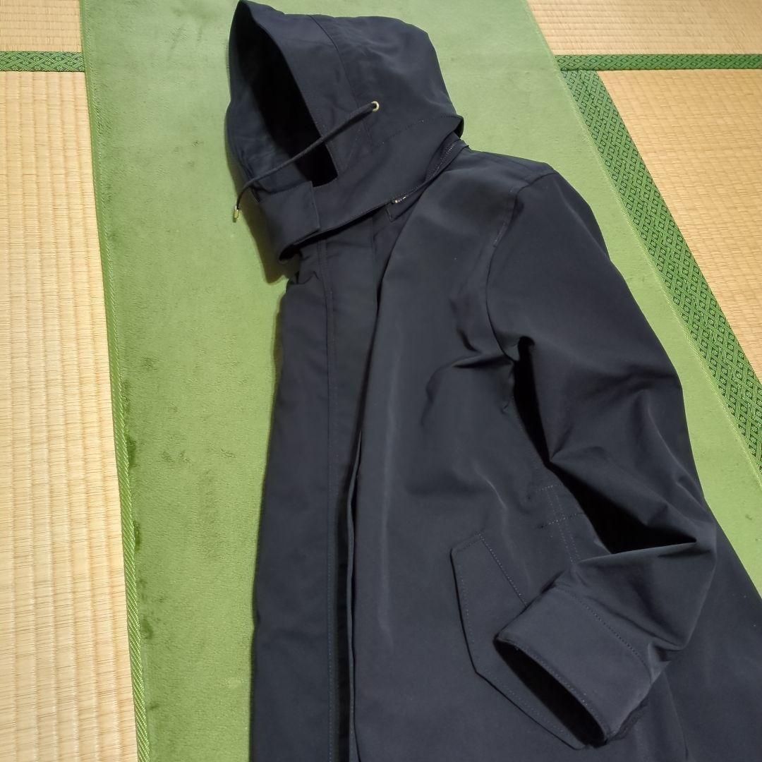 INDIVI インディヴィ ライナー付コート 撥水加工 黒 ブラック 05 XS