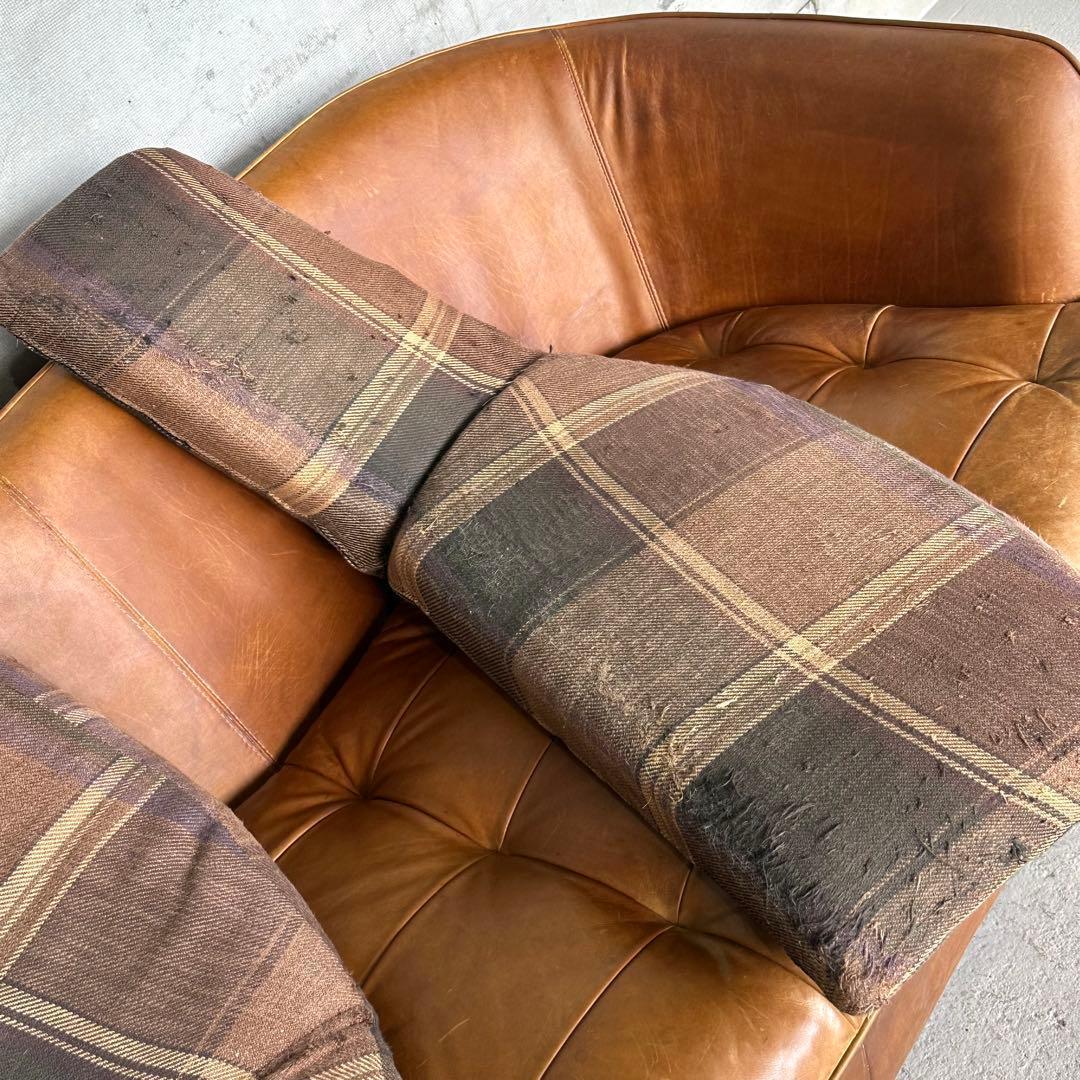 CRASH GATE オピウムソファー オイルレザー 2.5人掛け オゾン脱臭済