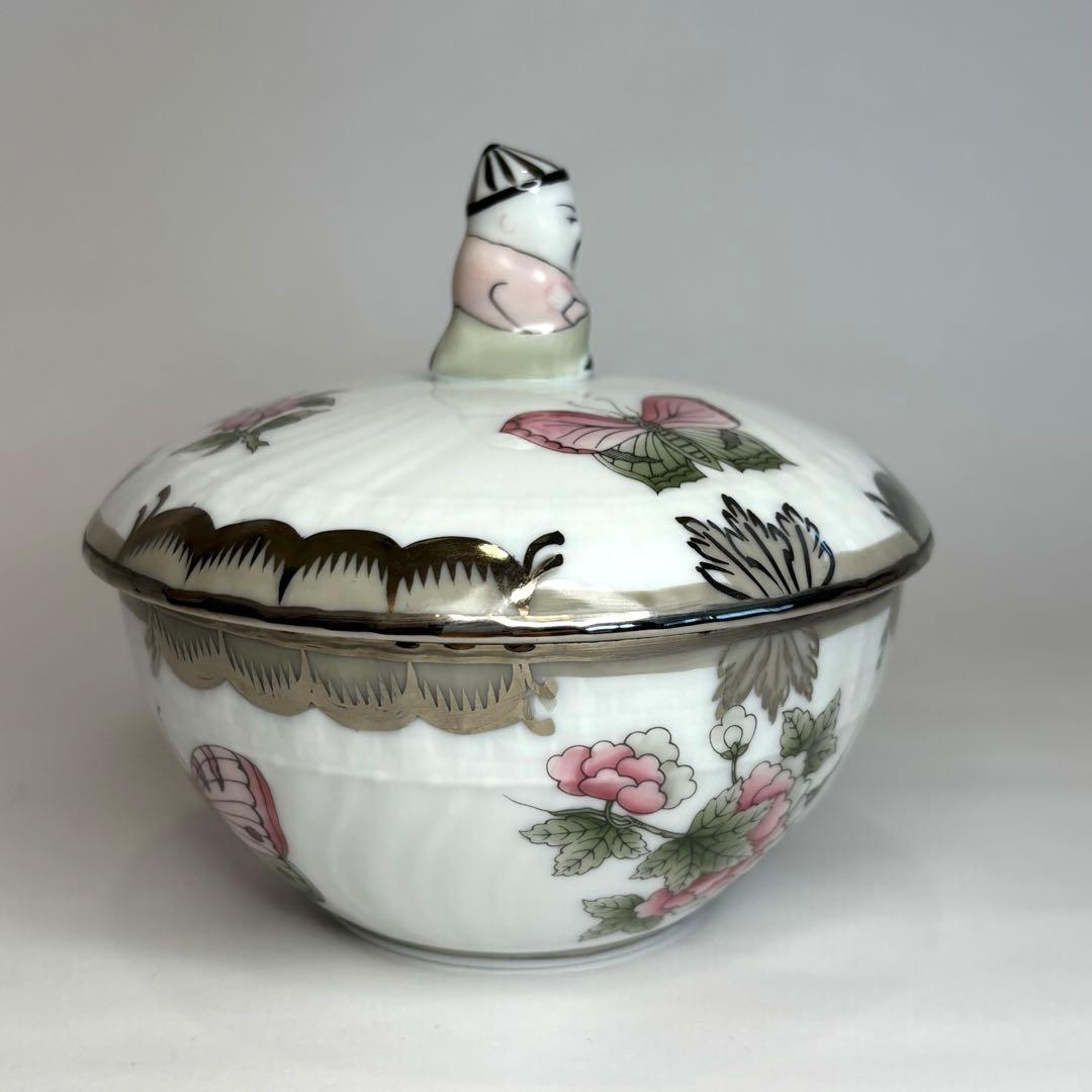 HEREND ヘレンド　ヴィクトリアプラチナ　マンダリンボンボン　小物入れ