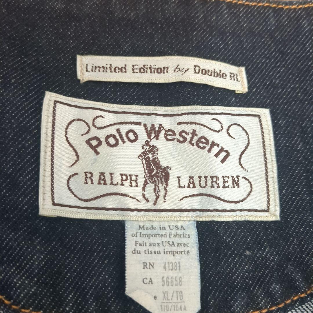 RRL POLO WESTERN ポロウエスタン デニム ベスト　ラルフローレン