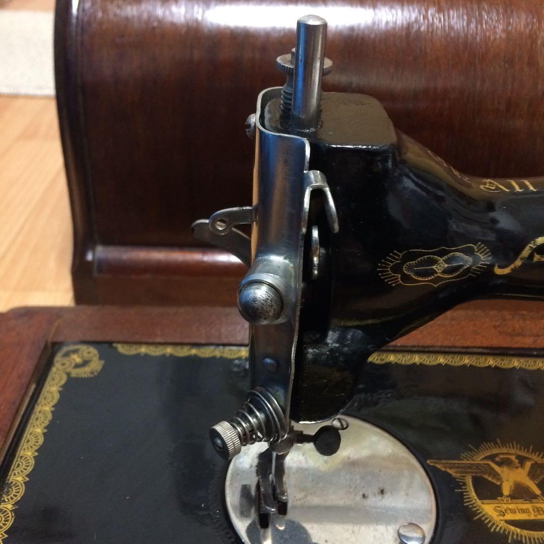 稀少 昭和レトロ　アンティーク ALL オールミシン 手回し ミシン