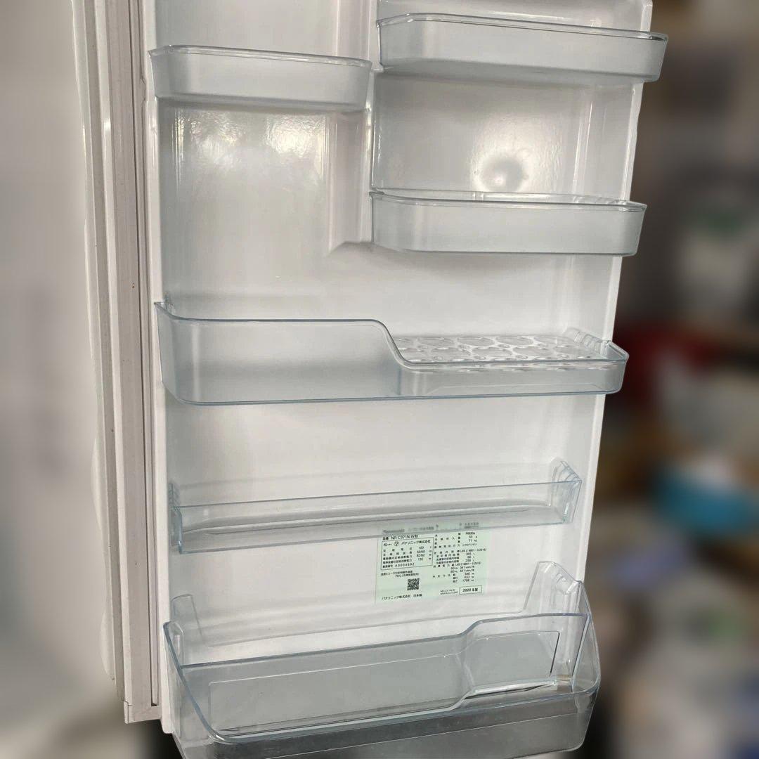 パナソニック 冷蔵庫 NR-C371N-N ホワイト　2020年製　右開き