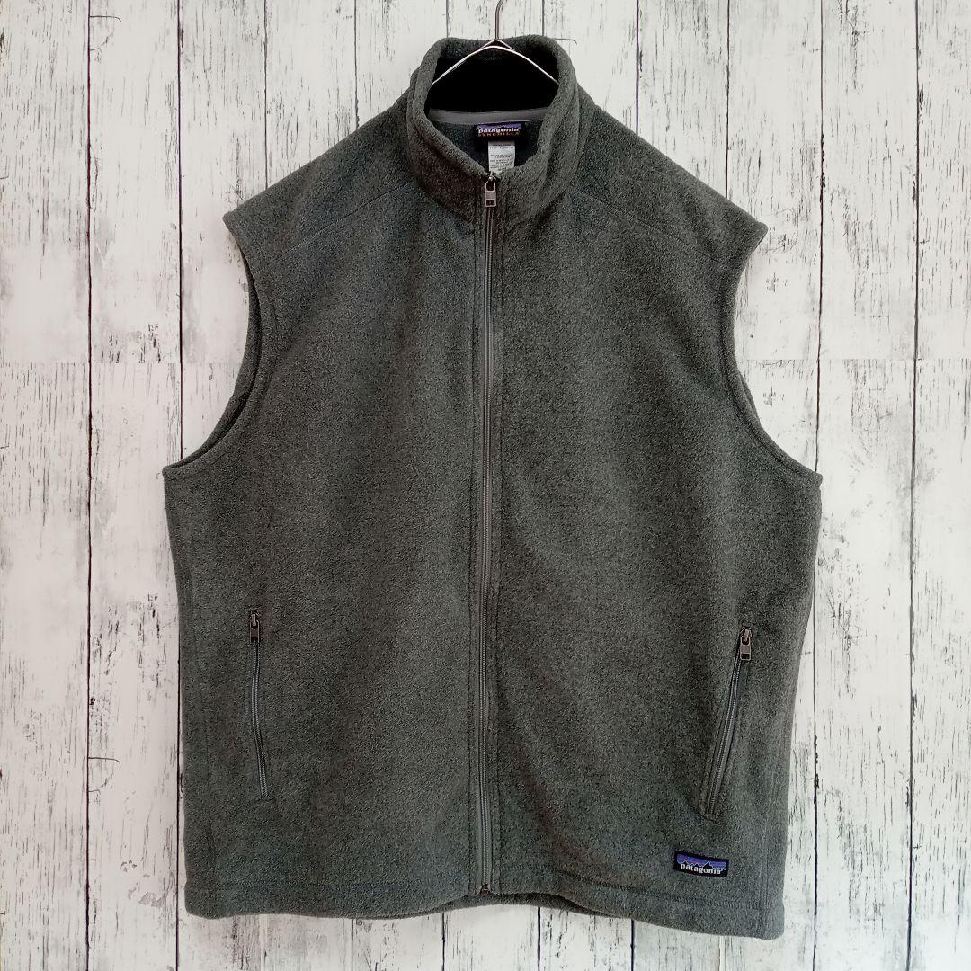 パタゴニア★シンチラベスト XL相当 フリースベスト デッドストック グレー