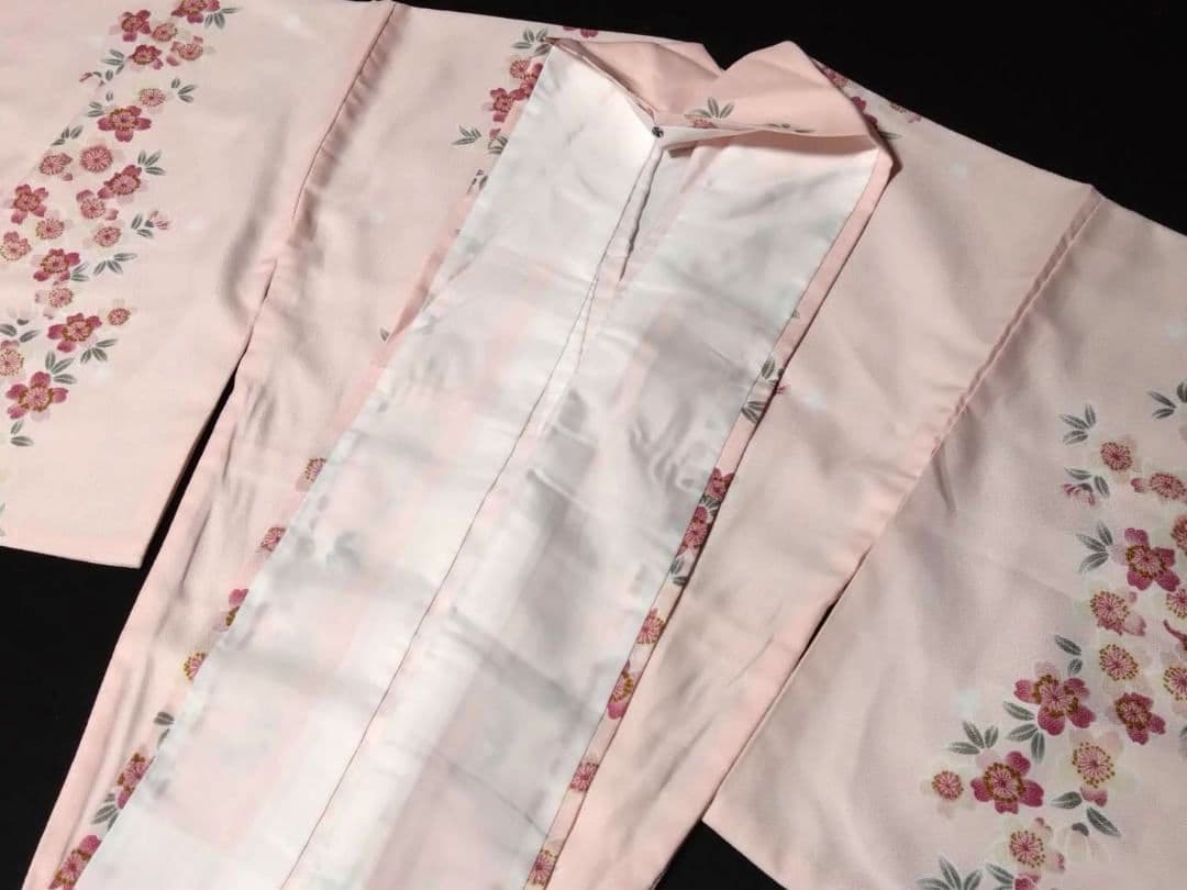 B193★美品!!高級ポリエステル!!綺麗色素敵な花柄洗える着物5枚★着用/観光