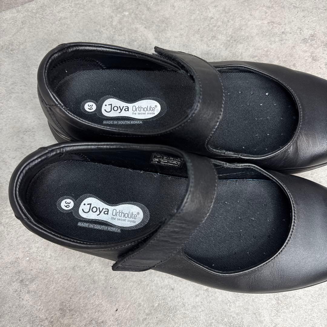 未使用級！JOYA ジャーヤ　メリージェーン　オードリー ブラック２パンプス