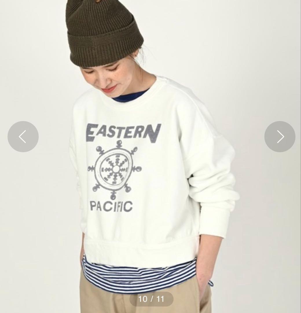 【美品】　45R 908裏毛のショートスウェット　サイズ02