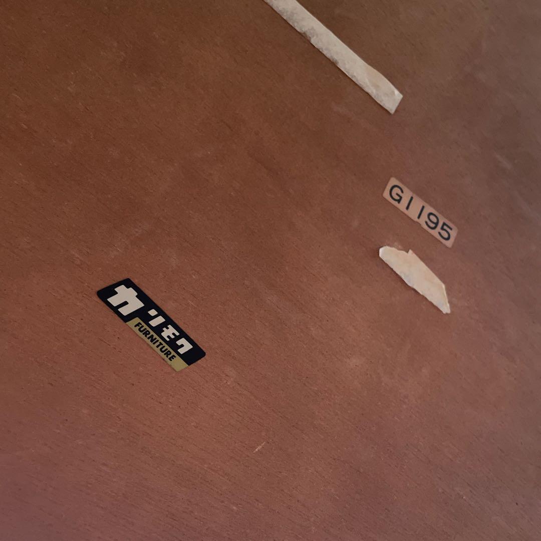 カリモク 木製座卓 下棚付き　ローテーブル