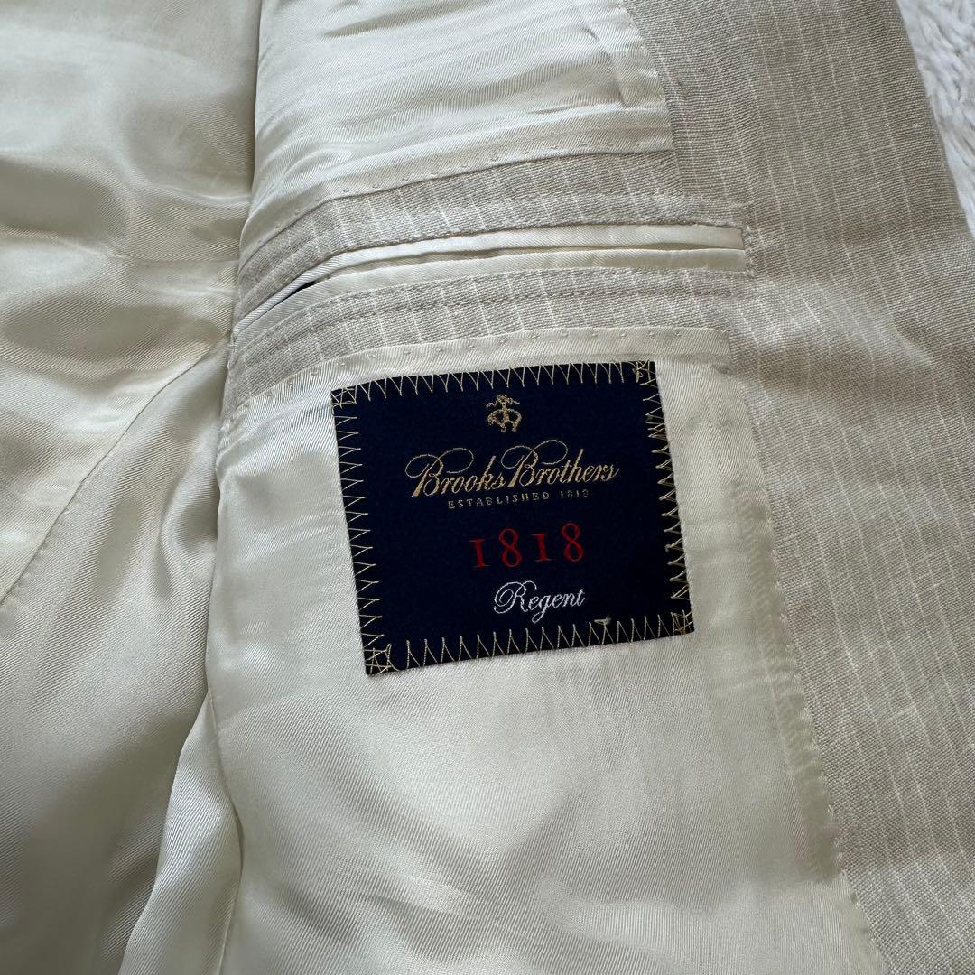 美品✨ブルックスブラザーズ リネン100% regent セットアップ スーツ