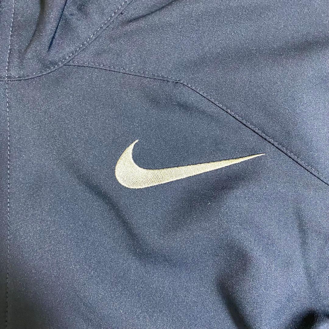 ナイキ　トレーニングウェア　セットアップ　上下　刺繍ロゴ　ランニング　紺色　S