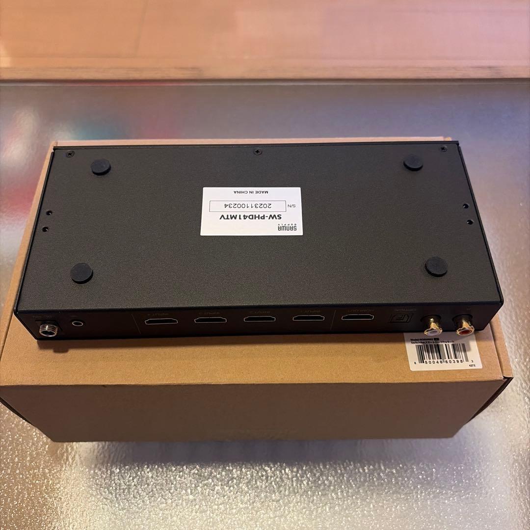 サンワサプライ HDMI分割切替器 4K/60Hz対応 SW-PHD41MTV