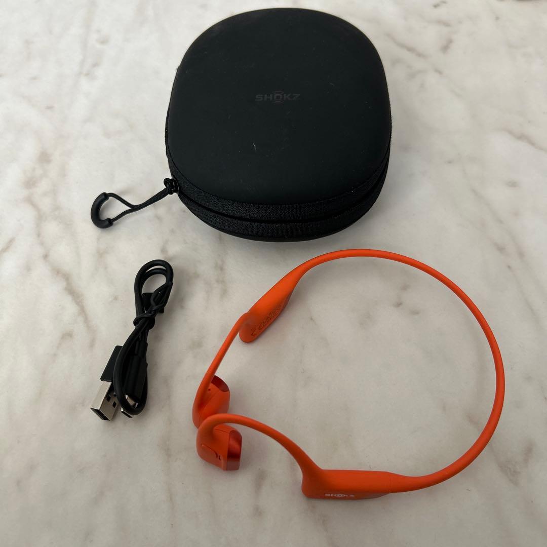 Shokz OpenRun Pro 2 オレンジ　骨伝導イヤホン