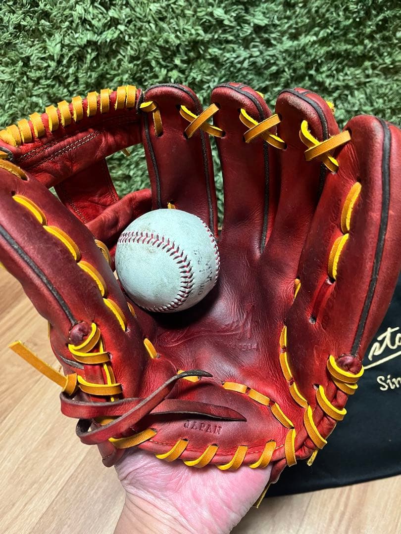 ウィルソンスタッフ デュアル 硬式内野手用86型 Eオレンジ 坂本選手風