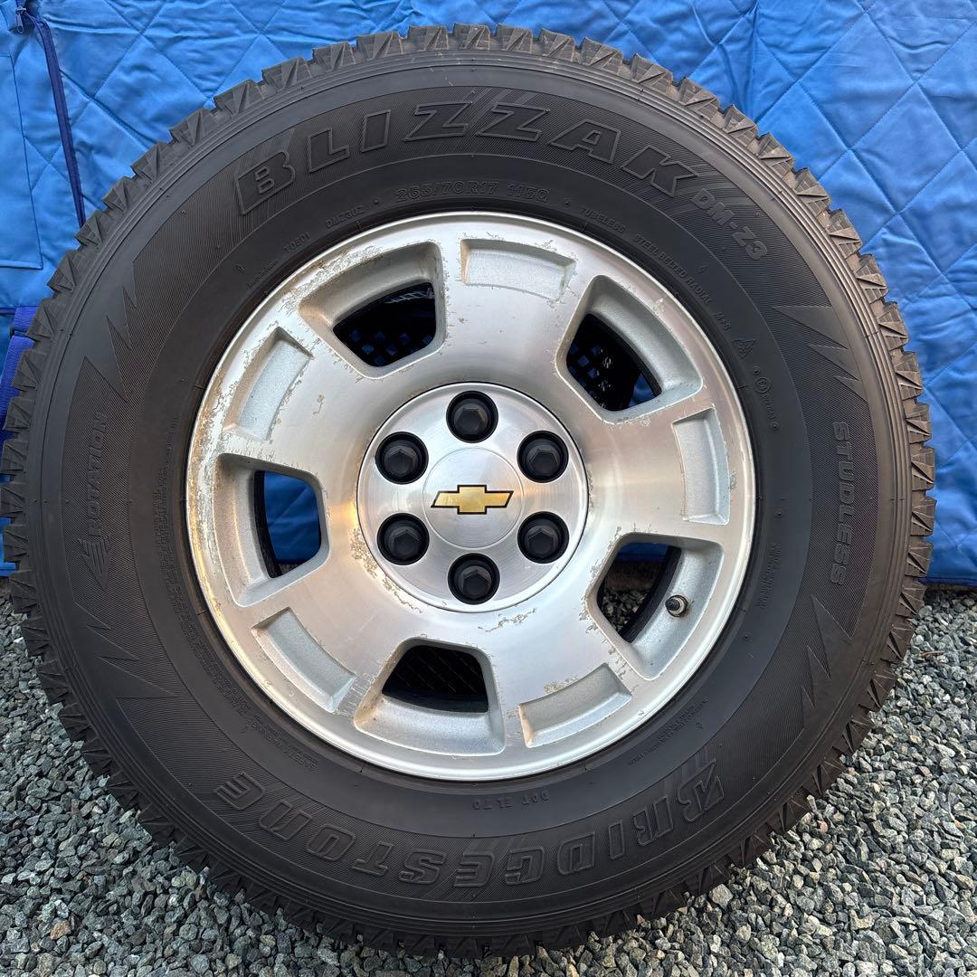 ⭐︎送料込み⭐︎【シボレー純正】17インチホイール・スタッドレスタイヤ4本セット