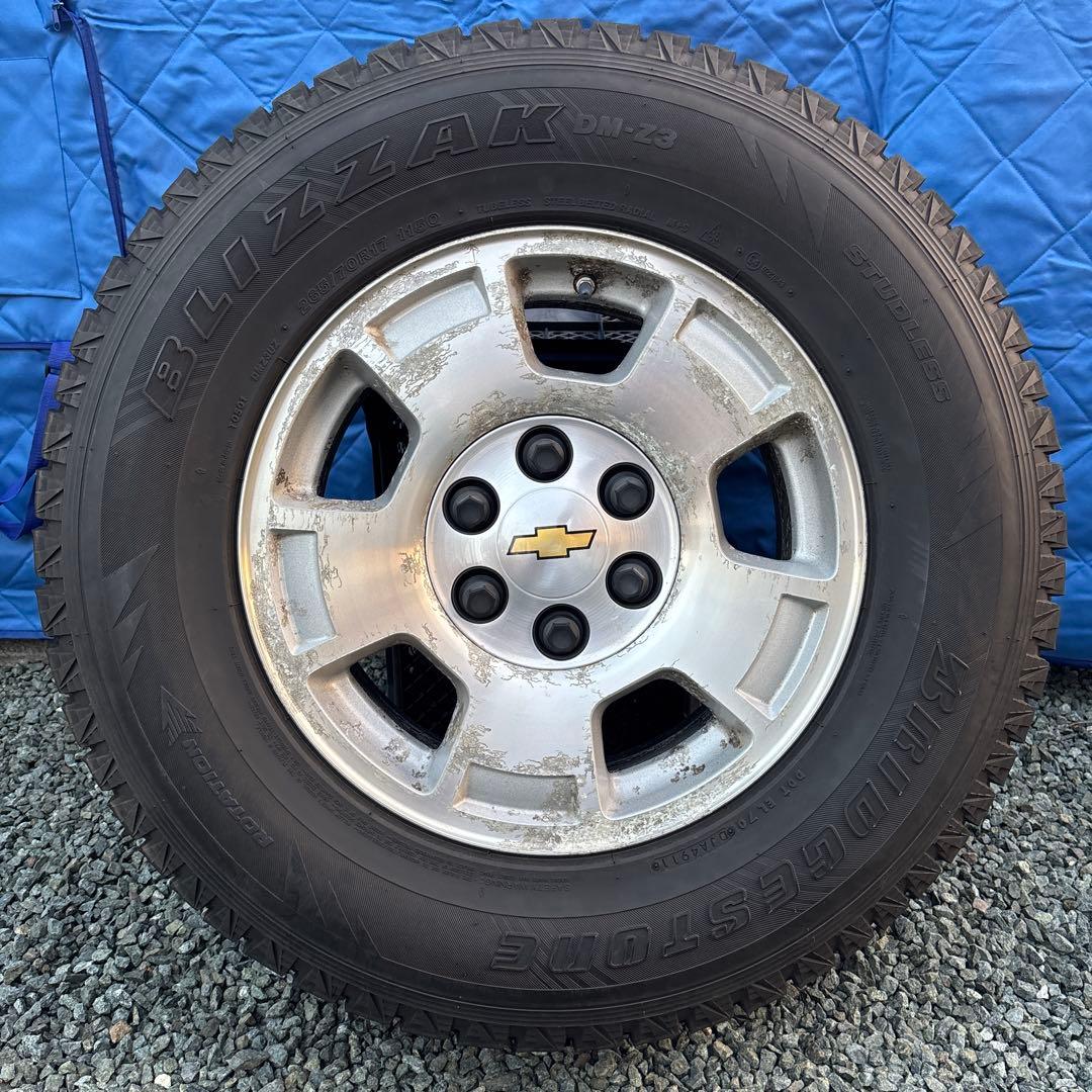 ⭐︎送料込み⭐︎【シボレー純正】17インチホイール・スタッドレスタイヤ4本セット